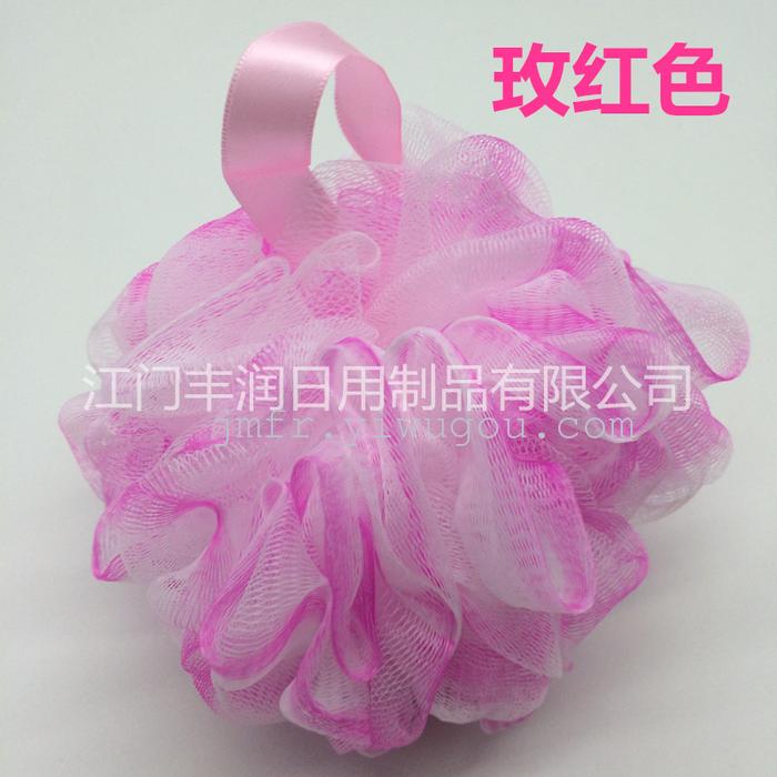 Fine and soft bath flowers, new material bath ball, ribbon flower bath