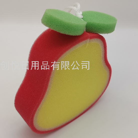 Gourd Creative Cartoon Fruit Shape Bath Cleaning Sponge Block Bath Foaming Bath Washing Multi-Functional Sponge