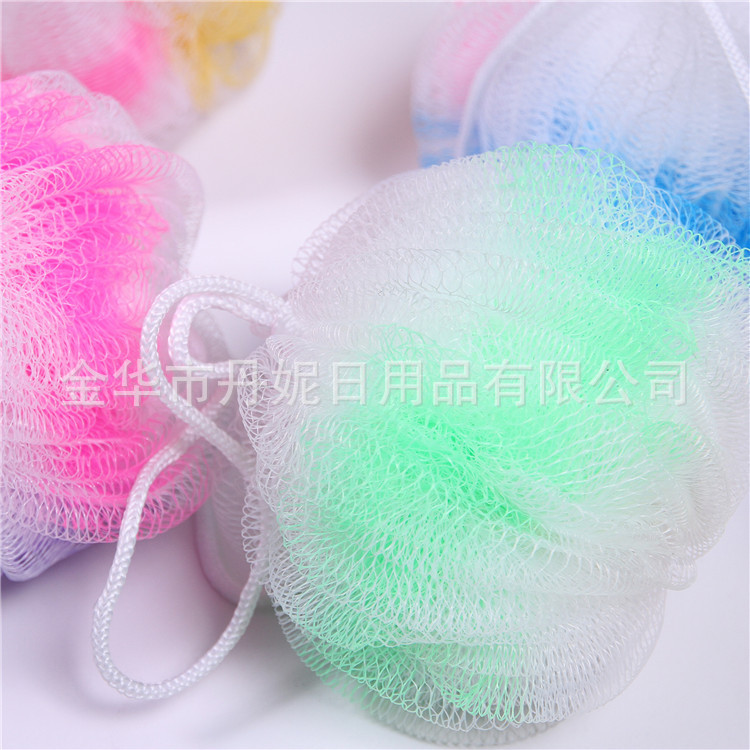  sell hot three-color watermelon bath balls watermelon colorful bath flowers environmental protection PE bath essential