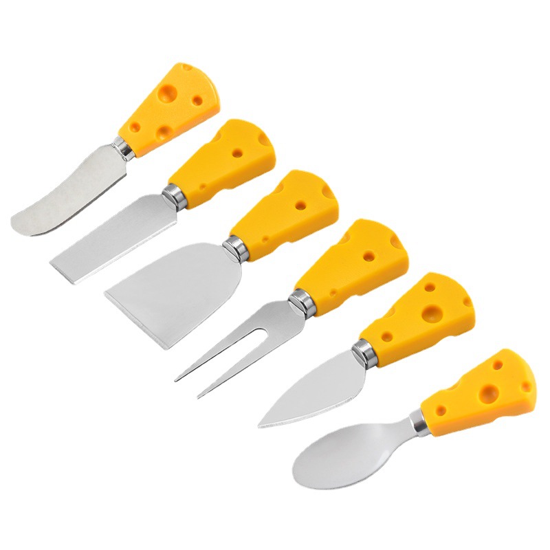 Cheese Cheese Knife Set Cake Fork Knife Cheese Cutter Six-Piece Mini Kitchen Gadget
