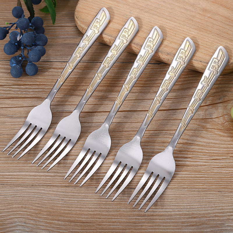 Stainless-Steel Knife and Fork Set Steak Knife and Fork Tableware Western Food Knife and Fork Factory Direct Sales Personalized Gift