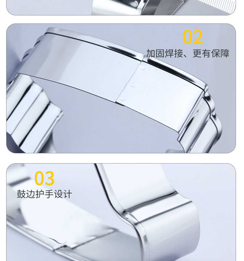 Christmas Biscuit Mold Factory Direct Sales Stainless Steel Biscuit Mold Cross-Border Amazon Gingerbread Man Christmas Tree