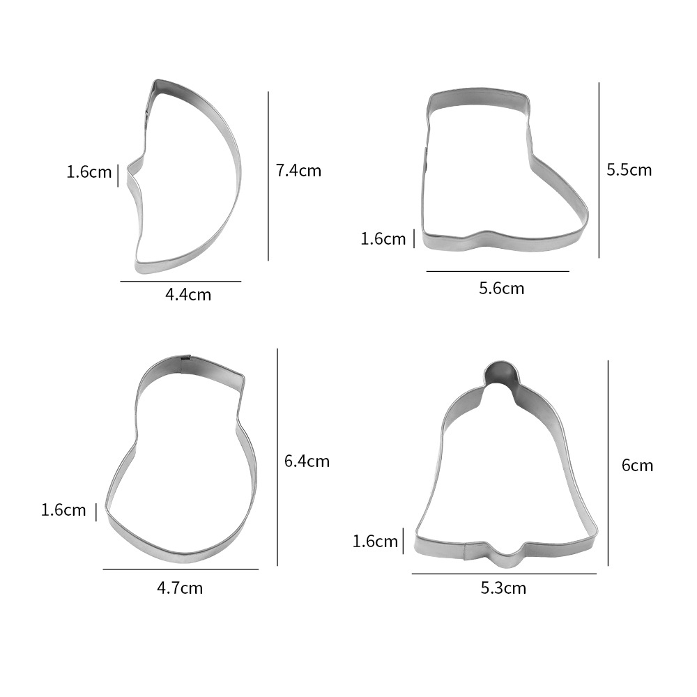 Baking Tool Stainless Steel Biscuit Mold DIY Cookie Cutter Biscuit Mold Irregular Biscuit Mold Suit