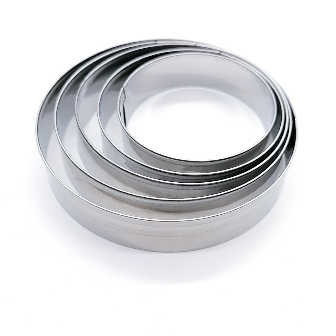 PVC Boxed Stainless Steel Biscuit Mold Baking Tools Irregular Biscuit Mold DIY Mold Suit 5PC