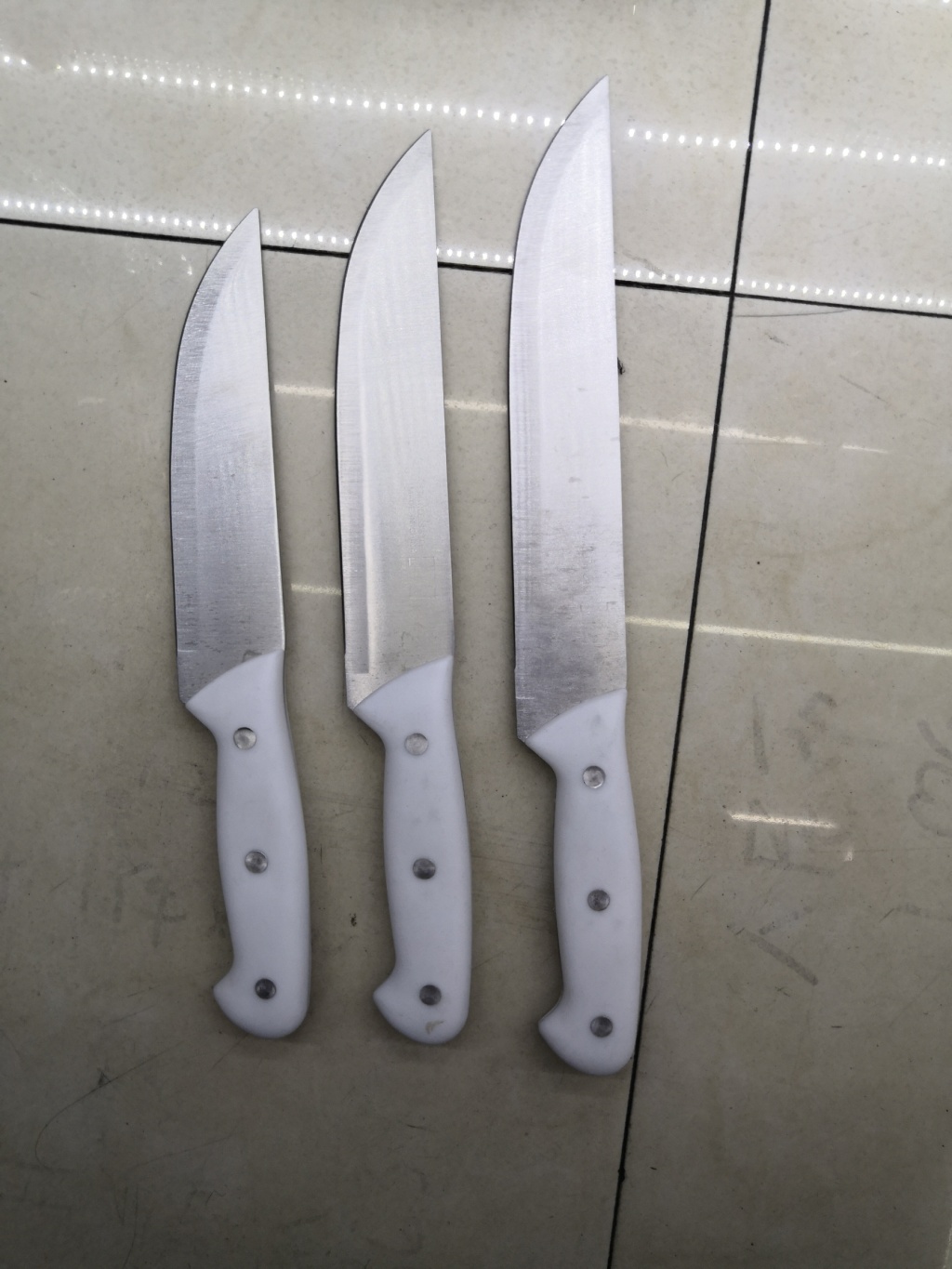 Factory Direct Sales South American Popular 6-9-Inch White Hook Tail Full Handle Chef Knife Fruit Knife Western Style Kitchen Knife