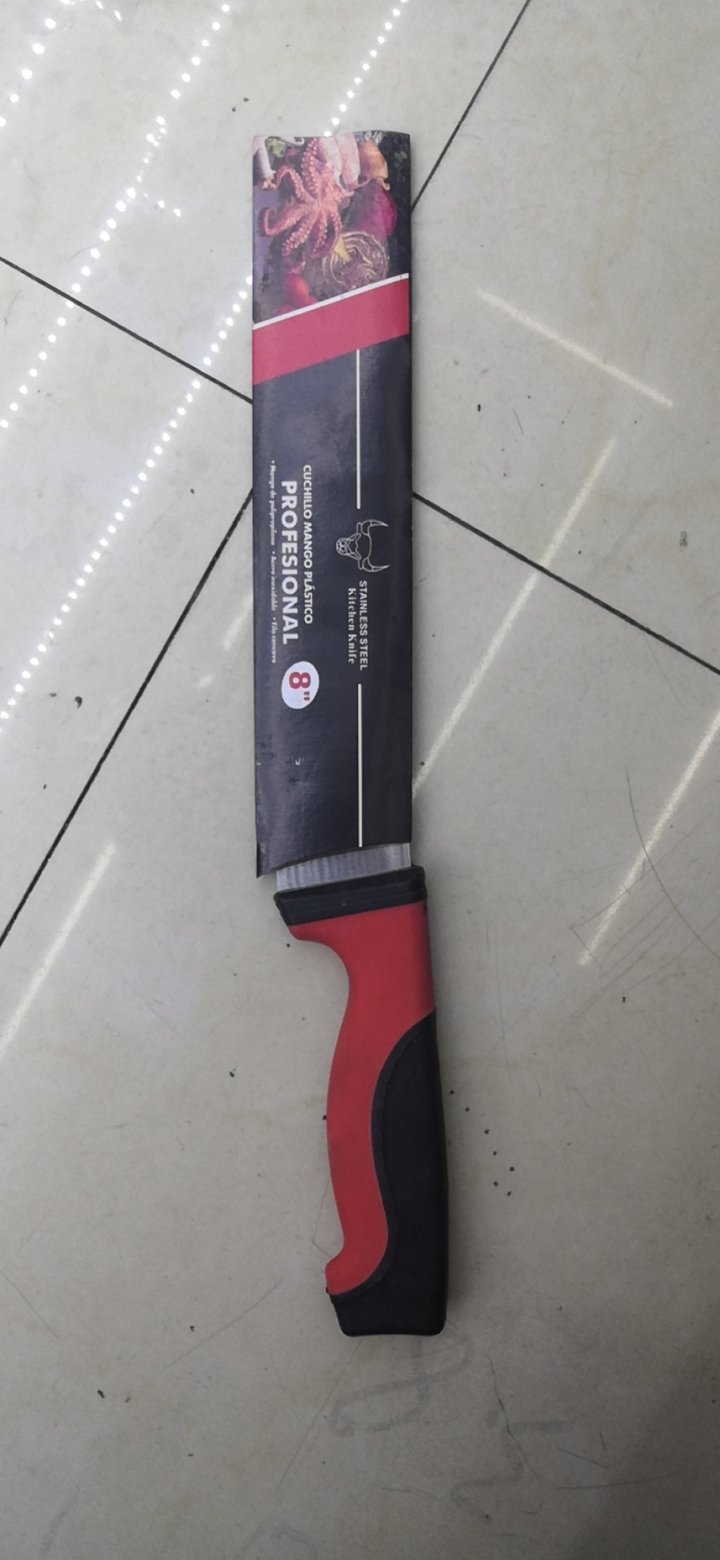 Factory Direct Sales South American Popular 6-9-Inch White Hook Tail Full Handle Chef Knife Fruit Knife Western Style Kitchen Knife