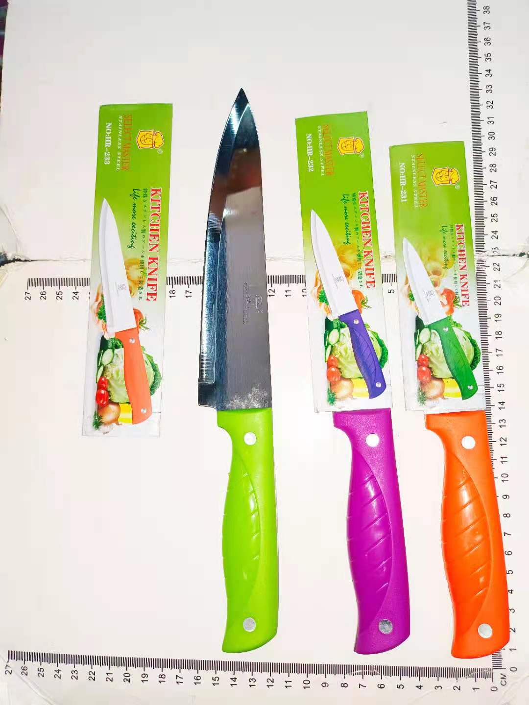 Factory Direct Sales Select Master Color Handle HR-538 Series Kitchen Knife Fruit Knife Kitchen Knife Tools