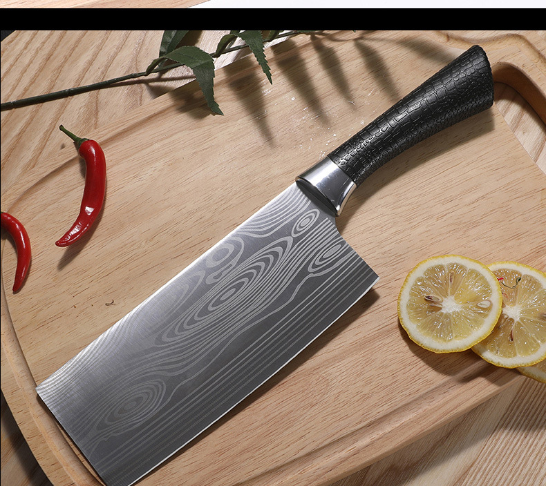Household Kitchen Knife Stainless Steel Damascus Pattern Kitchen Knife Cleaver Kitchen Knives Household Kitchen Knife Stainless Steel Damascus Pattern Kitchen Knife Cleaver Kitchen Knives
