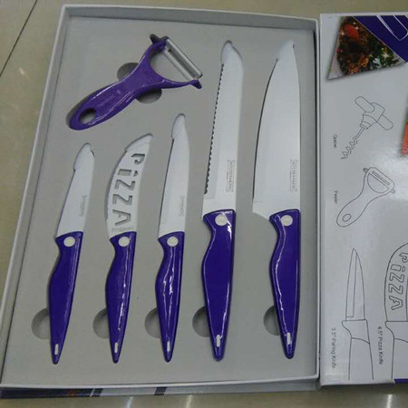 Gift set kitchen knife spray paint knife printing knife five-piece set fruit knife chef knife direct selling Gift set kitchen knife spray paint knife printing knife five-piece set fruit knife chef knife direct selling