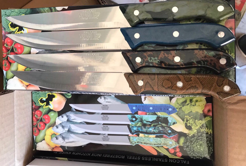6/7/8 inch Hen Knife Fruit Knife Kitchen knife 4 color Blend hot Seller in Middle East and South America