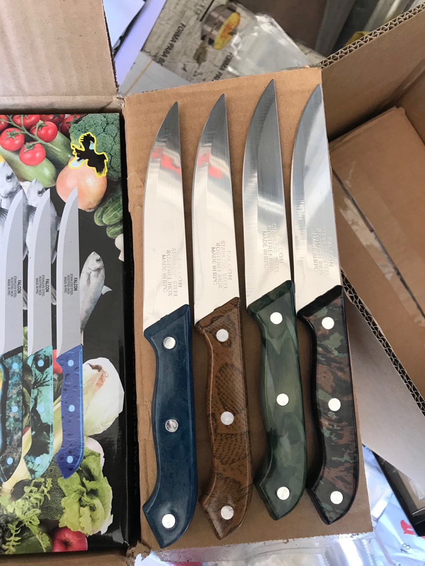 6/7/8 inch Hen Knife Fruit Knife Kitchen knife 4 color Blend hot Seller in Middle East and South America 6/7/8 inch Hen Knife Fruit Knife Kitchen knife 4 color Blend hot Seller in Middle East and South America