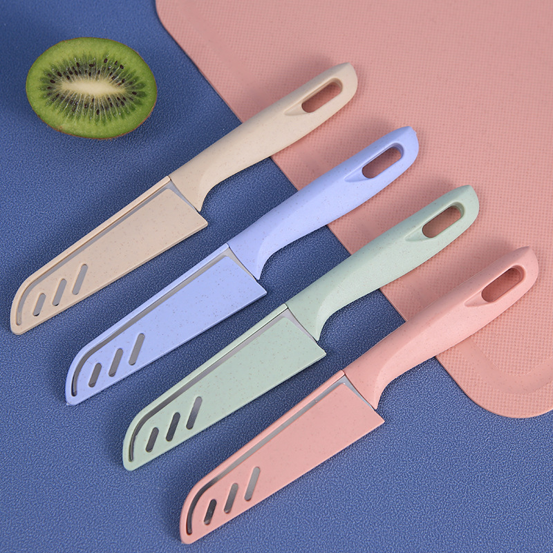 SST Fruit Knife Household Kitchen Knife Slicing Knife Convenient Peeler Bone Scissors Three-Piece Gift Wholesale