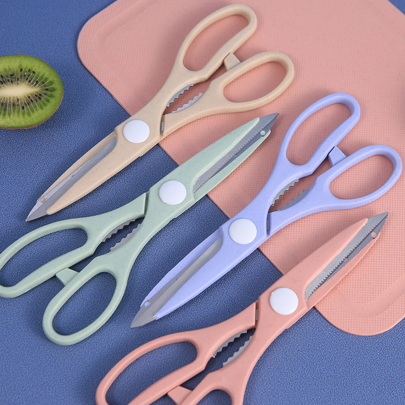 SST Fruit Knife Household Kitchen Knife Slicing Knife Convenient Peeler Bone Scissors Three-Piece Gift Wholesale