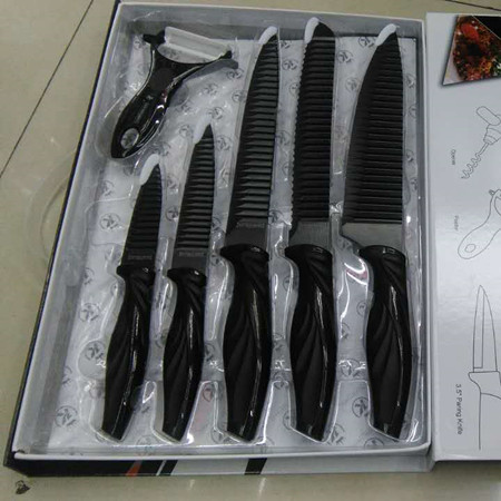 Gift set kitchen knife spray paint knife printing knife five-piece set fruit knife chef knife direct selling