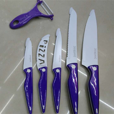 Gift set kitchen knife spray paint knife printing knife five-piece set fruit knife chef knife direct selling Gift set kitchen knife spray paint knife printing knife five-piece set fruit knife chef knife direct selling