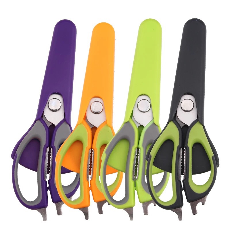German Kitchen Scissors Household Strong Chicken Bone Food Barbecue Scissors Meat Complementary Food Stainless Steel Multipurpose Scissors