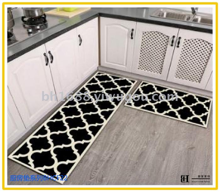 Non-slip, oil-proof, waterproof kitchen household web celebrity floor mat into the door mat bathroom bathroom floor mat