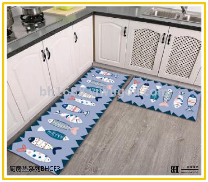 Non-slip, oil-proof, waterproof kitchen household web celebrity floor mat into the door mat bathroom bathroom floor mat