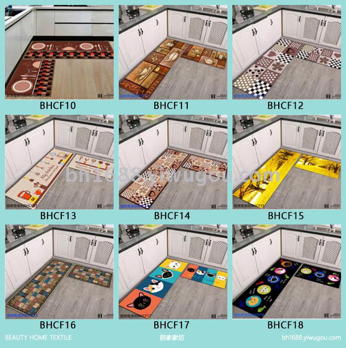Non-slip, oil-proof, waterproof kitchen household web celebrity floor mat into the door mat bathroom bathroom floor mat Non-slip, oil-proof, waterproof kitchen household web celebrity floor mat into the door mat bathroom bathroom floor mat