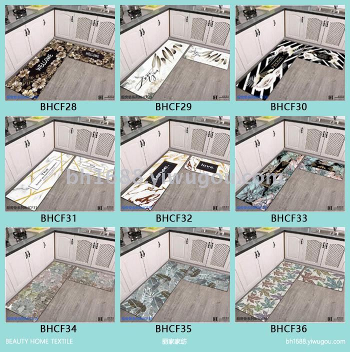 Non-slip, oil-proof, waterproof kitchen household web celebrity floor mat into the door mat bathroom bathroom floor mat Non-slip, oil-proof, waterproof kitchen household web celebrity floor mat into the door mat bathroom bathroom floor mat
