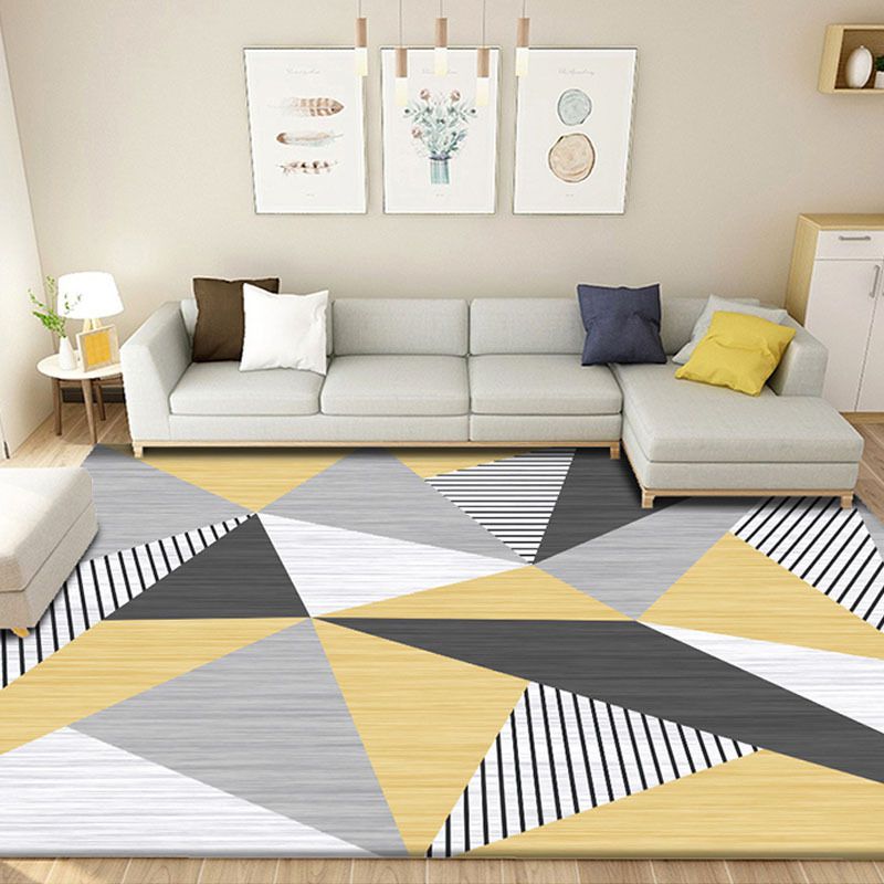 Crystal Super Soft Non-Slip Mat Simple Nordic Style Home Living Room Carpet Geometric Pattern 3D Printed Carpet Floor Mat