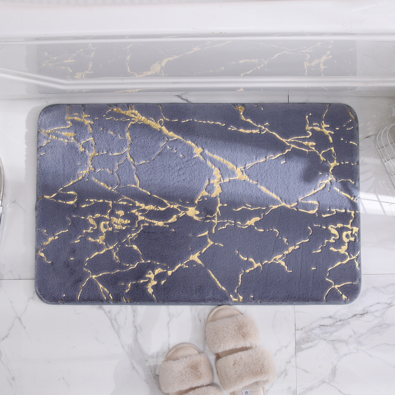Household Bedroom Bedside Non-Slip Imitation Rabbit Fur Floor Mat Living Room Absorbent Floor Mat Plush Rabbit Fur Carpet Floor Mat