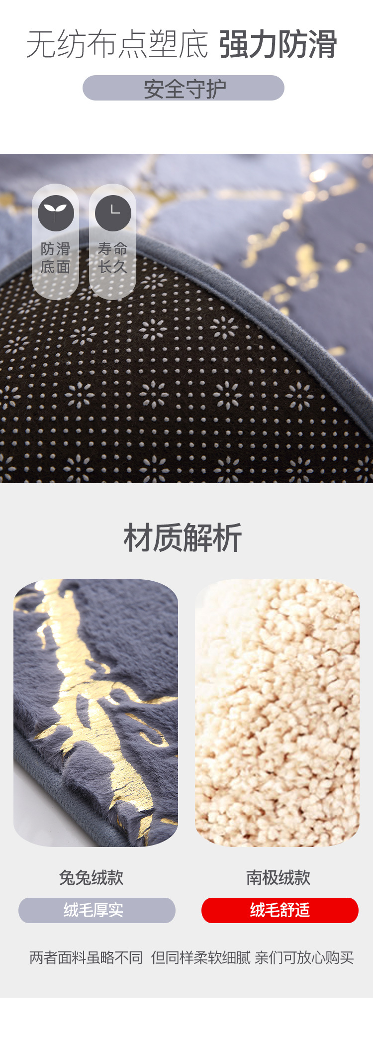 Household Bedroom Bedside Non-Slip Imitation Rabbit Fur Floor Mat Living Room Absorbent Floor Mat Plush Rabbit Fur Carpet Floor Mat Household Bedroom Bedside Non-Slip Imitation Rabbit Fur Floor Mat Living Room Absorbent Floor Mat Plush Rabbit Fur Carpet Floor Mat