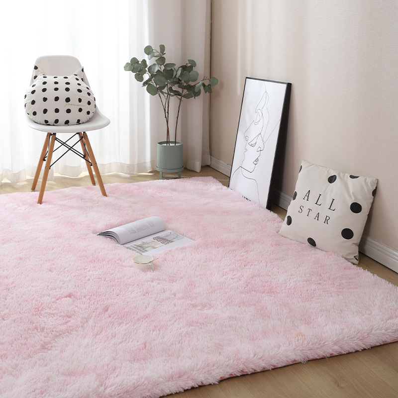 Household Tie-Dye Gradient Carpet Home Living Room Silk Carpet Bedroom Wall-to-Wall Carpet Balcony Cushion Manufacturers