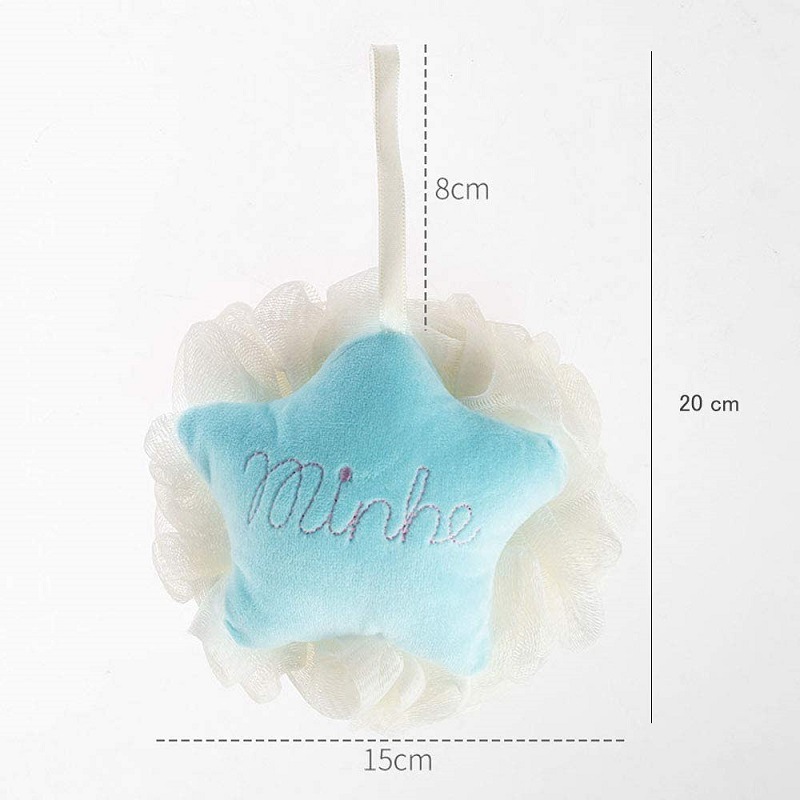 Junmei Cartoon Star-Shaped Bath Ball Cute Children Adult Bath Bath Bath Supplies PE Foaming Bath Mesh Sponge
