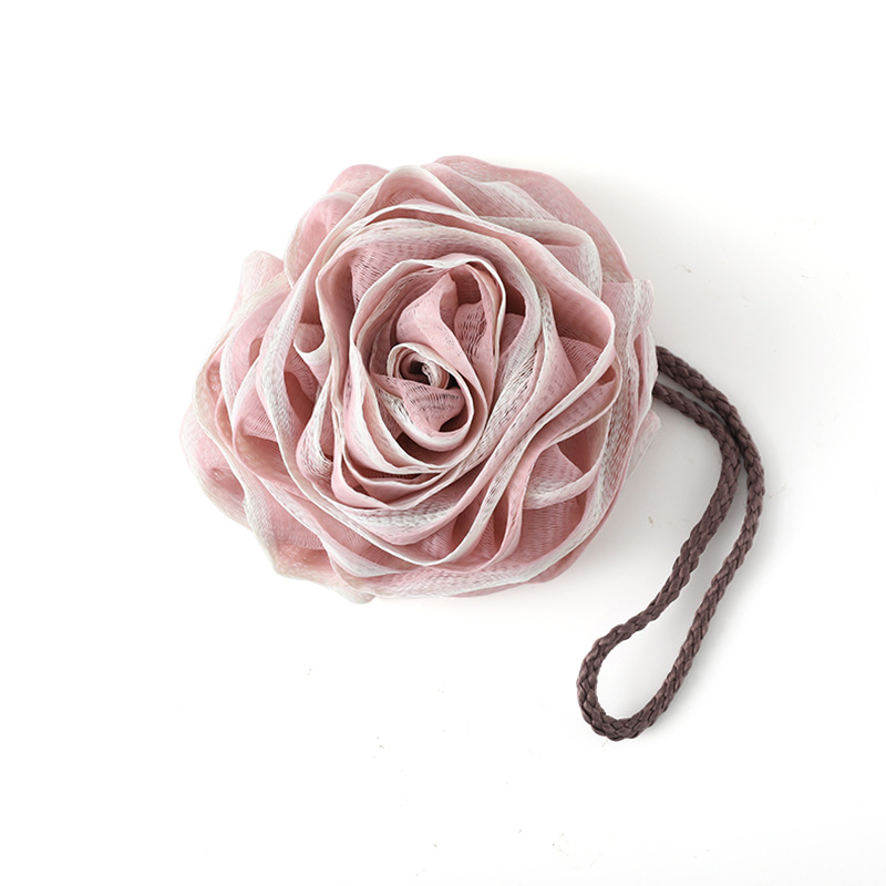 50G Bath Ball Creative Roses Modeling Bath Mesh Sponge Adult Large Foaming Net Flower Bath Ball Factory Wholesale