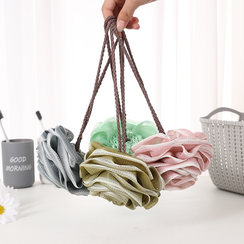 50G Bath Ball Creative Roses Modeling Bath Mesh Sponge Adult Large Foaming Net Flower Bath Ball Factory Wholesale