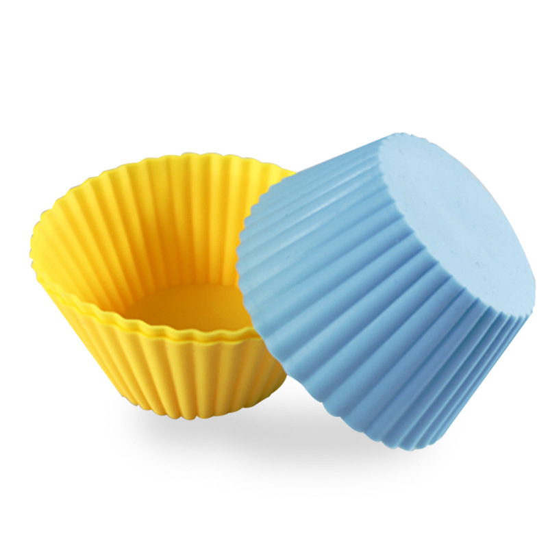 Manufacturers sell round 7cm cake cup small cake mold 8 color baking muffin cup silicone muffin cup Manufacturers sell round 7cm cake cup small cake mold 8 color baking muffin cup silicone muffin cup