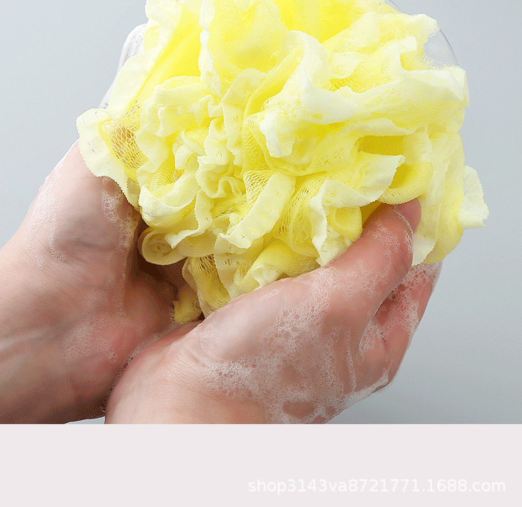 Summer Hot Korean Lace Large Bath Ball Color Mesh Sponge Soft Strengthening Style Bath Products Wholesale Summer Hot Korean Lace Large Bath Ball Color Mesh Sponge Soft Strengthening Style Bath Products Wholesale