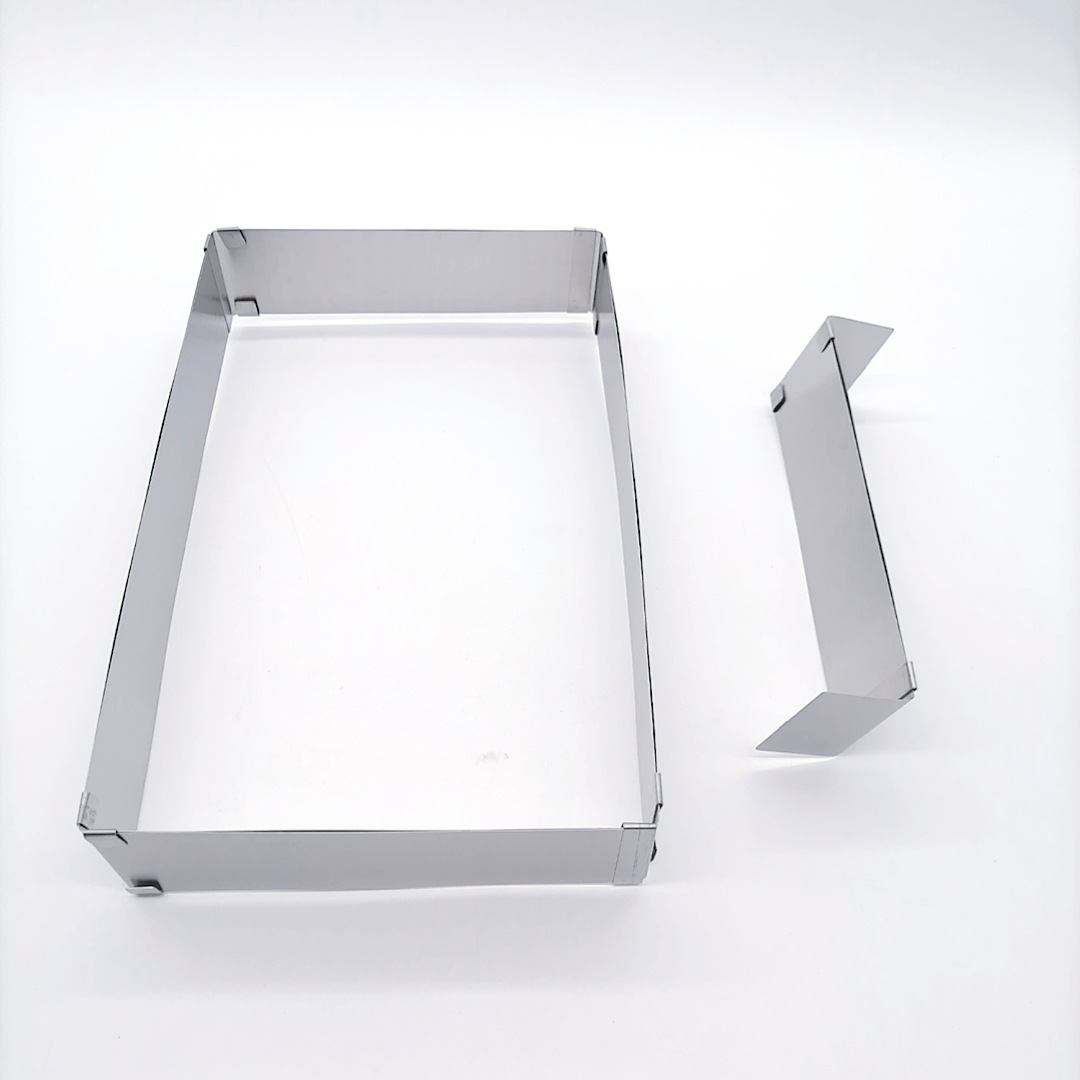 Color Boxed Stainless Steel 7-Inch 8-Inch Adjustable Retractable Rectangular Mousse Circle Mold Baking Utensils Cake Mold