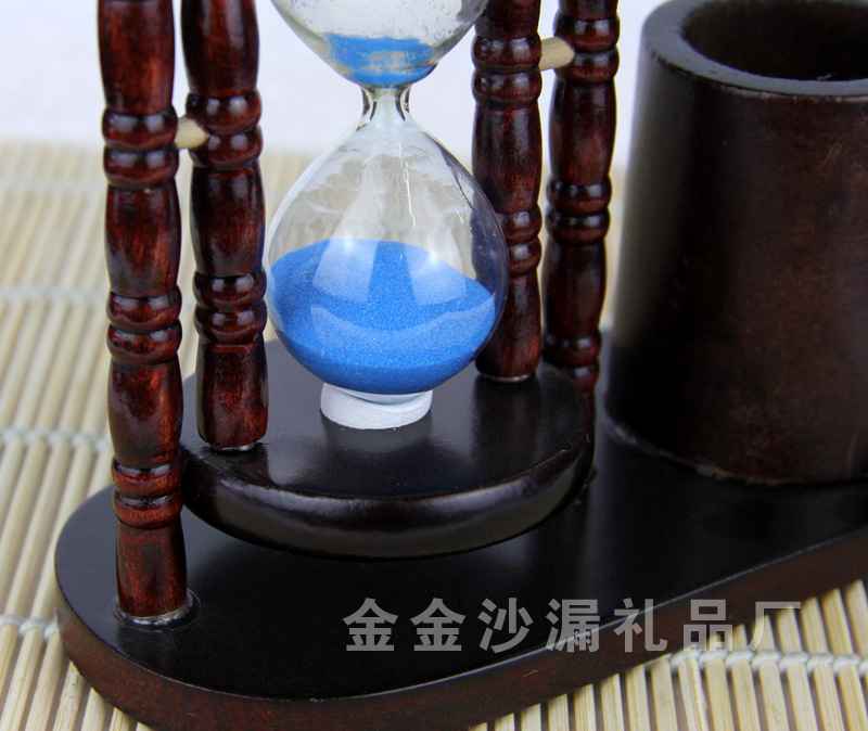 Hot products drain sand wooden pen hourglass YM108C new listing Hot products drain sand wooden pen hourglass YM108C new listing