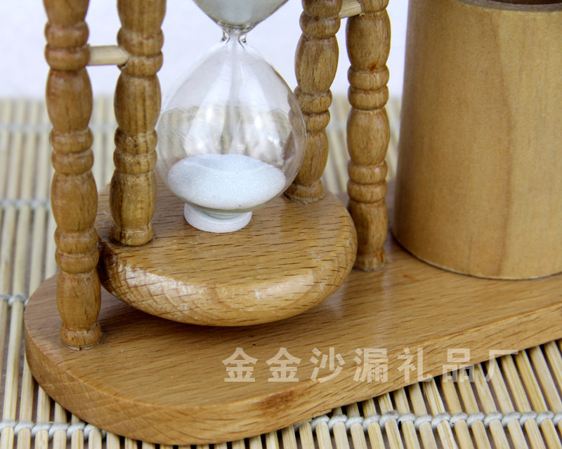 Hot products drain sand wooden pen hourglass YM108C new listing Hot products drain sand wooden pen hourglass YM108C new listing