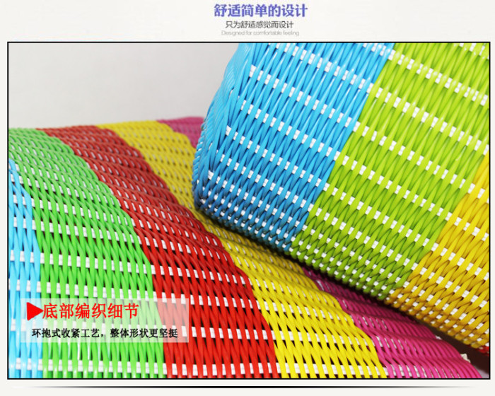 PP pipe plastic rattan storage baskets of dirty clothes hamper storage basket laundry 