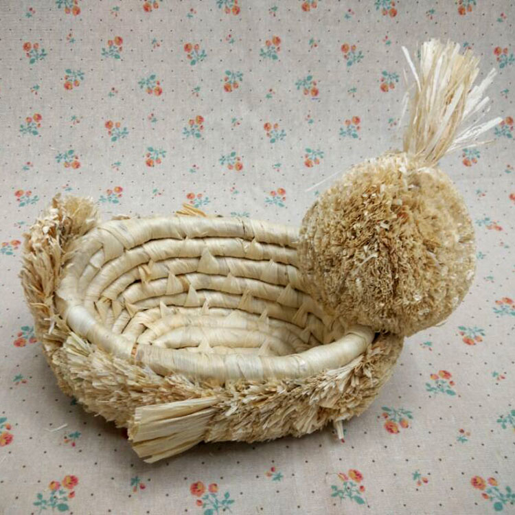 Manufacturers selling handmade storage baskets creative cartoon desktop sorting basket rustic storage basket