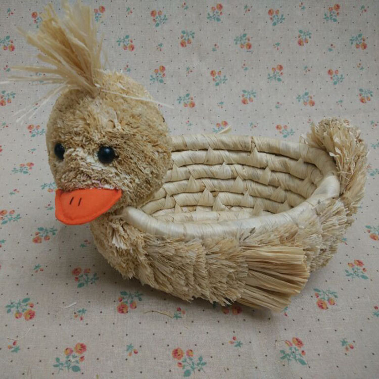 Manufacturers selling handmade storage baskets creative cartoon desktop sorting basket rustic storage basket