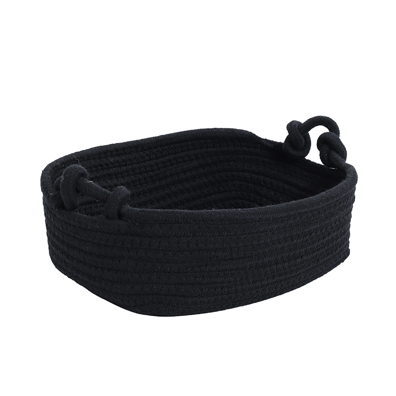 Woven Cotton Rope Storage Baskets Cosmetic Glove Box Storage Sundries Basket Woven Desktop Storage Basket Woven Cotton Rope Storage Baskets Cosmetic Glove Box Storage Sundries Basket Woven Desktop Storage Basket
