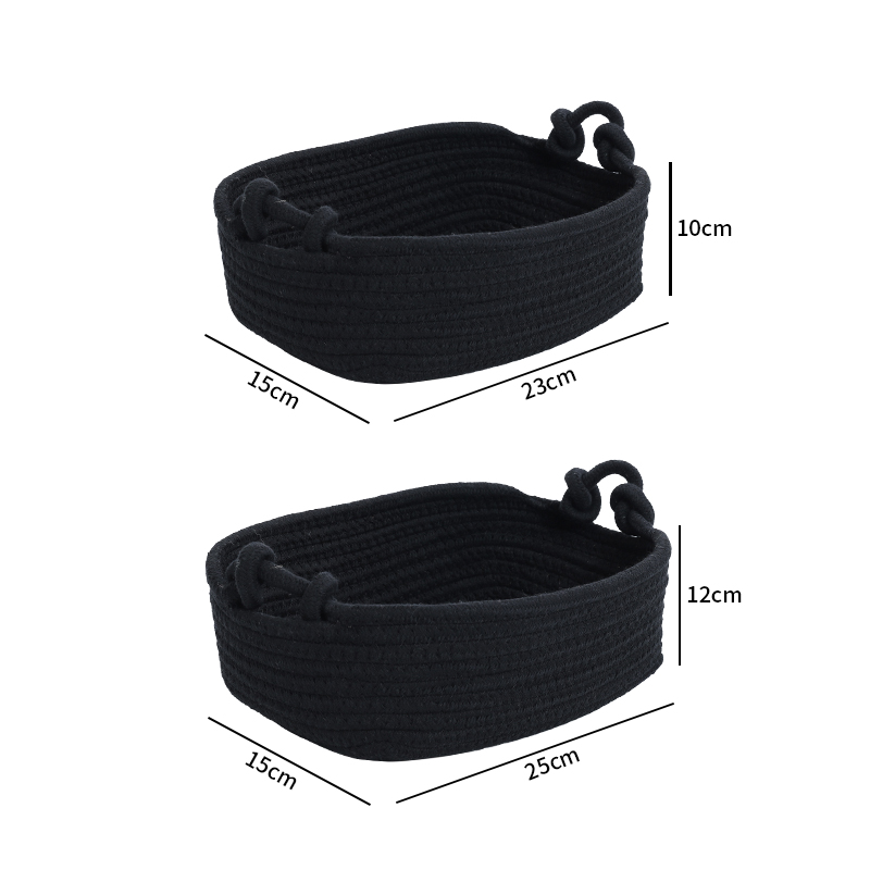 Woven Cotton Rope Storage Baskets Cosmetic Glove Box Storage Sundries Basket Woven Desktop Storage Basket Woven Cotton Rope Storage Baskets Cosmetic Glove Box Storage Sundries Basket Woven Desktop Storage Basket