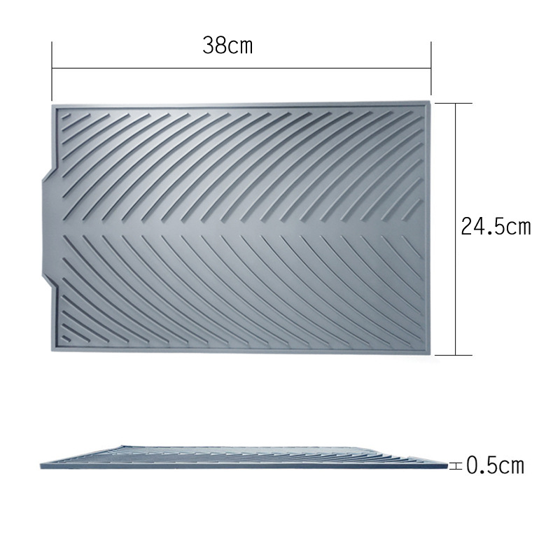 Draining Pad Kitchen Drying Mat Silicone Drainage Mat Fruit and Vegetable Pots and Pans Draining Mat Large and Small Draining Pad Kitchen Drying Mat Silicone Drainage Mat Fruit and Vegetable Pots and Pans Draining Mat Large and Small
