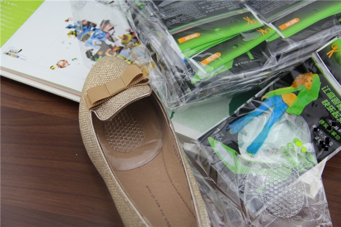 Transparent Silicone Honeycomb Forefoot Pad Color Bag Packaging Massage Anti-Foot Pain Invisible High Heels Half Insole