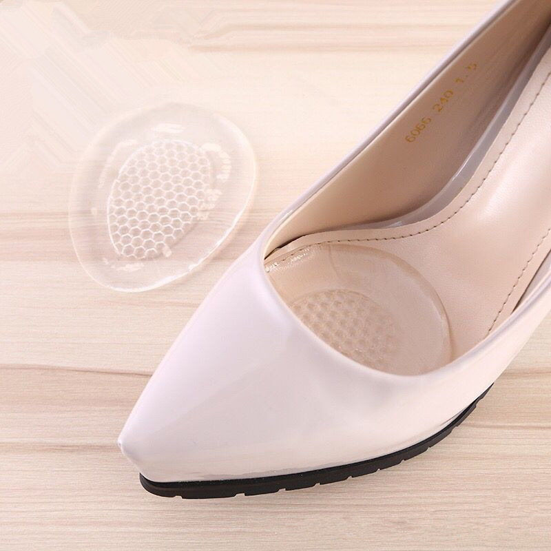 Transparent Silicone Honeycomb Forefoot Pad Color Bag Packaging Massage Anti-Foot Pain Invisible High Heels Half Insole