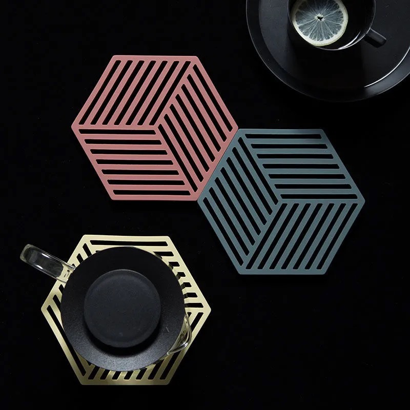 Mat Nordic Style Home Supplies High Temperature Resistance Silicone Thermal Insulation Pad NonSlip and Hot Coasters