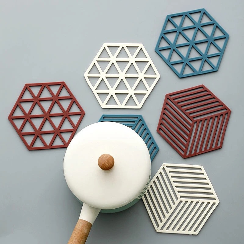 Mat Nordic Style Home Supplies High Temperature Resistance Silicone Thermal Insulation Pad NonSlip and Hot Coasters