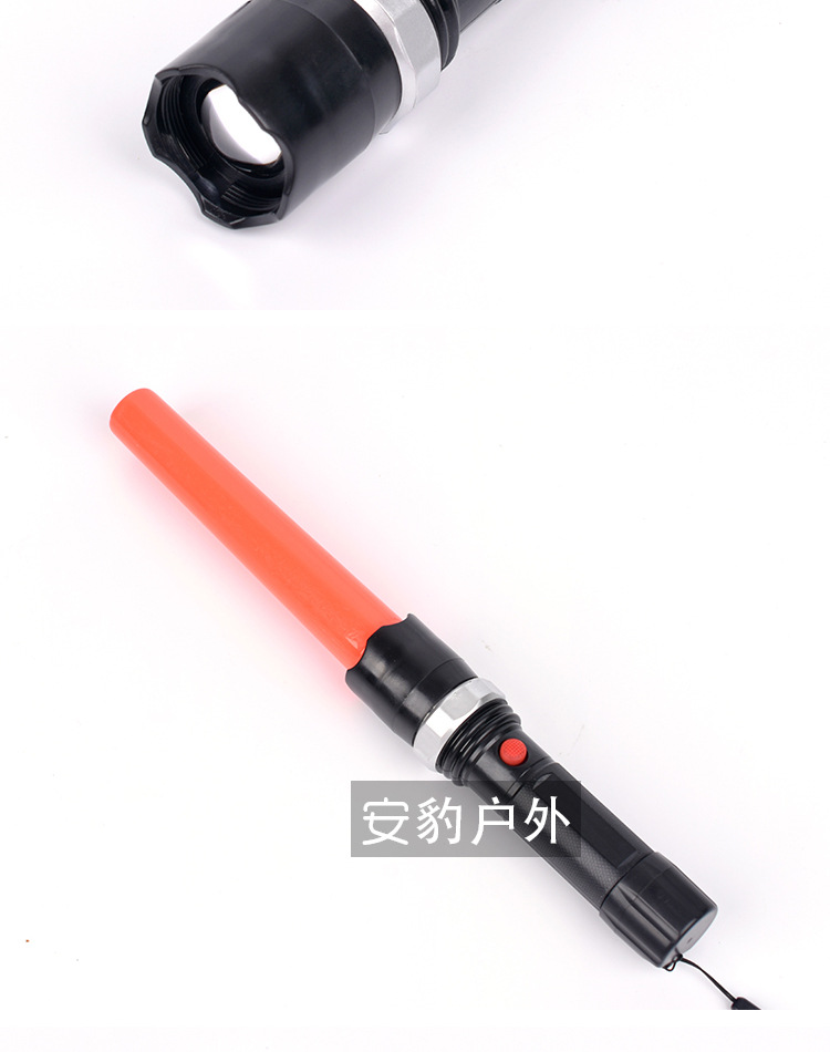 Strong Light Rechargeable Flashlight Signal Light LED Traffic Baton Warning Light Fire Protection Exclusive for Light Stick
