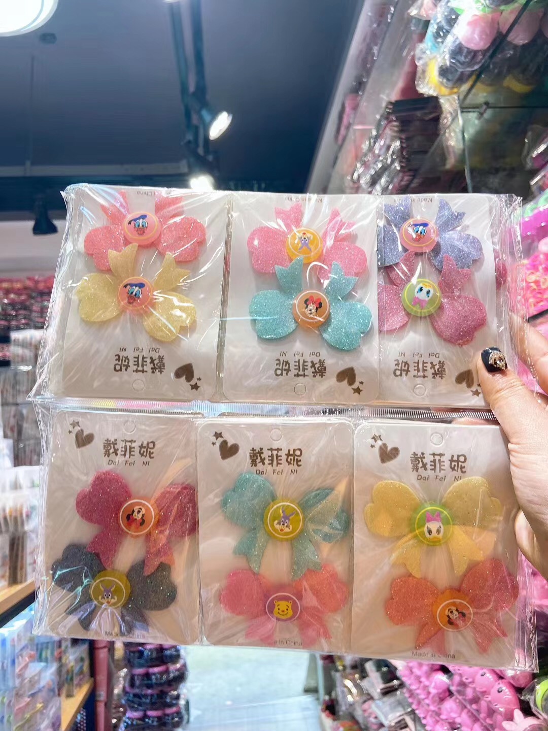 The Mosquito Bowknot Cartoon Hair Stick Korean Edition Hair Stick Web celebrity Super Fire to carry The gift 1344 little girl