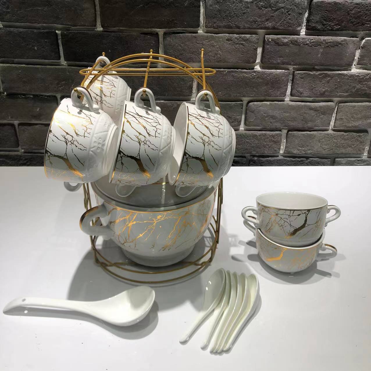 Jingdezhen Ceramic Soup Pot Set Casserole Electric Stewpot Freshness Bowl Storage Jar Seasoning Jar Noodle Cup Tableware Jingdezhen Ceramic Soup Pot Set Casserole Electric Stewpot Freshness Bowl Storage Jar Seasoning Jar Noodle Cup Tableware