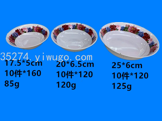 Melamine Stock Pottery-like Ceramic Decals Tableware Melamine Bowl Running Rivers and Lakes Stall Hot Sale Can Be Sold by Ton Melamine Stock Pottery-like Ceramic Decals Tableware Melamine Bowl Running Rivers and Lakes Stall Hot Sale Can Be Sold by Ton